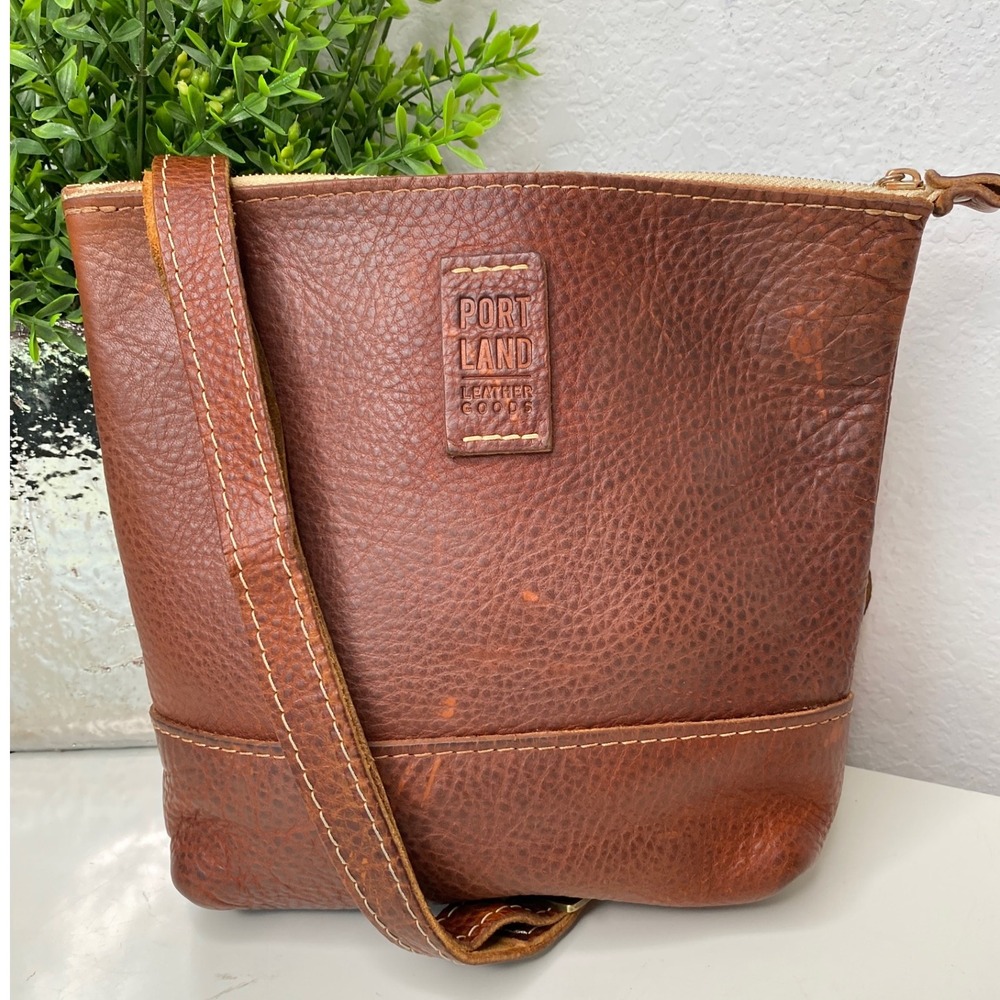 Portland Leather Goods Festival Bag Crossbody in Nutmeg